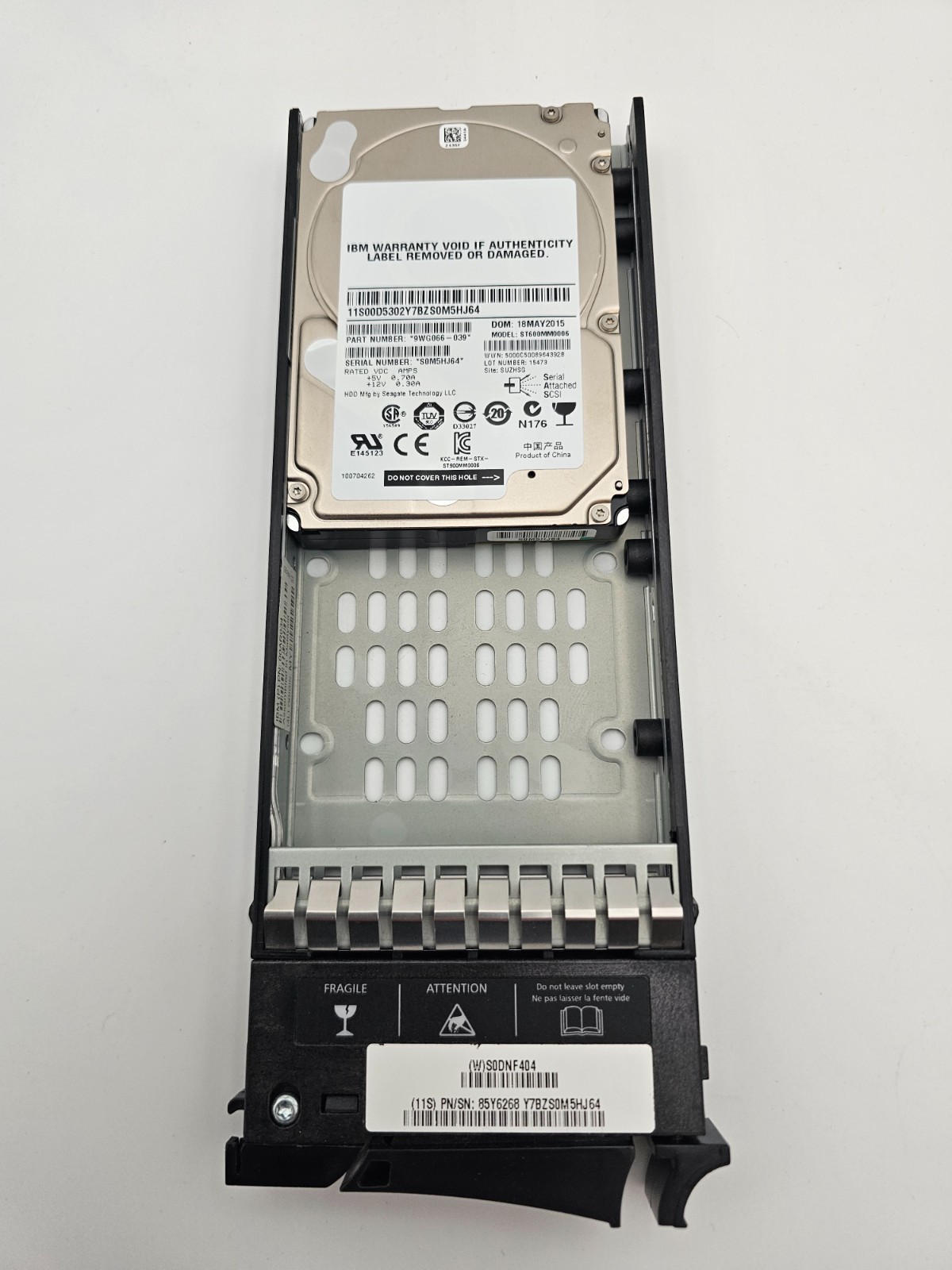 IBM 00Y2683 600Gb 10k 6Gb SAS 2.5" Server Hard Drive