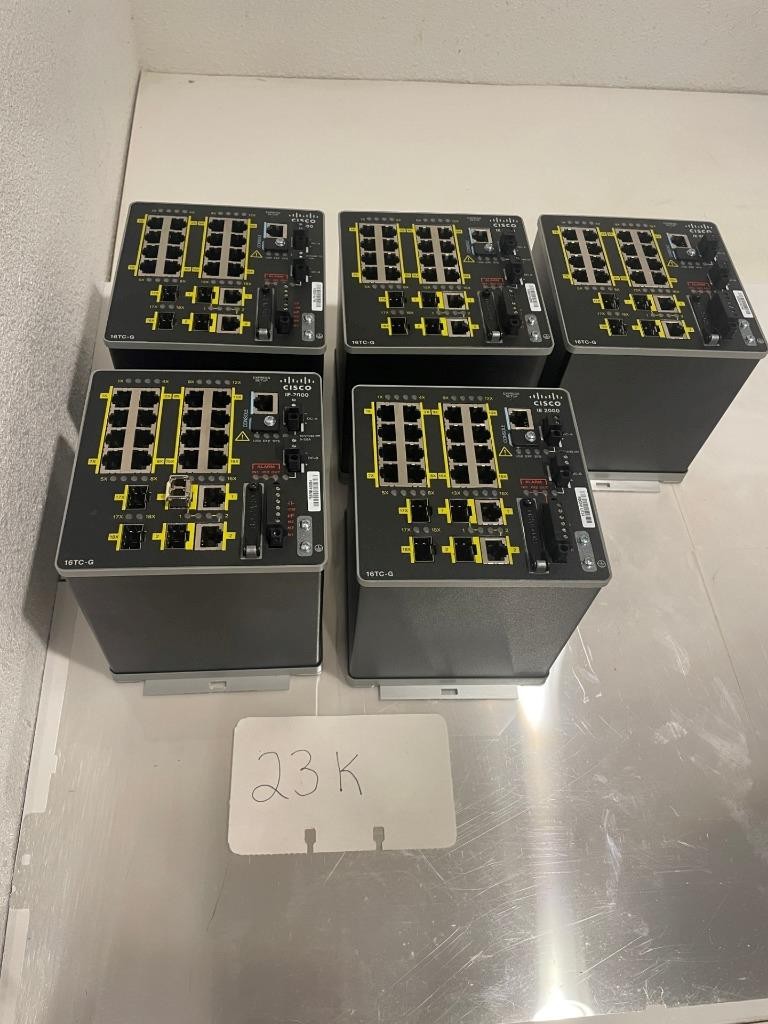 ONE USED Cisco IE 2000 Industrial Ethernet Switch IE-2000-16TC-G-E