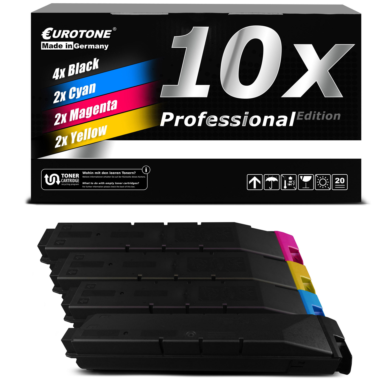 10X Eurotone Pro Cartridge For Kyocera TASKalfa 5550-CIG 4550-CIG