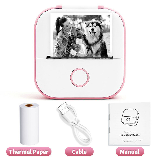 Phomemo T02 Portable Pocket Mini Thermal Printer Photo Inkless Bluetooth Home