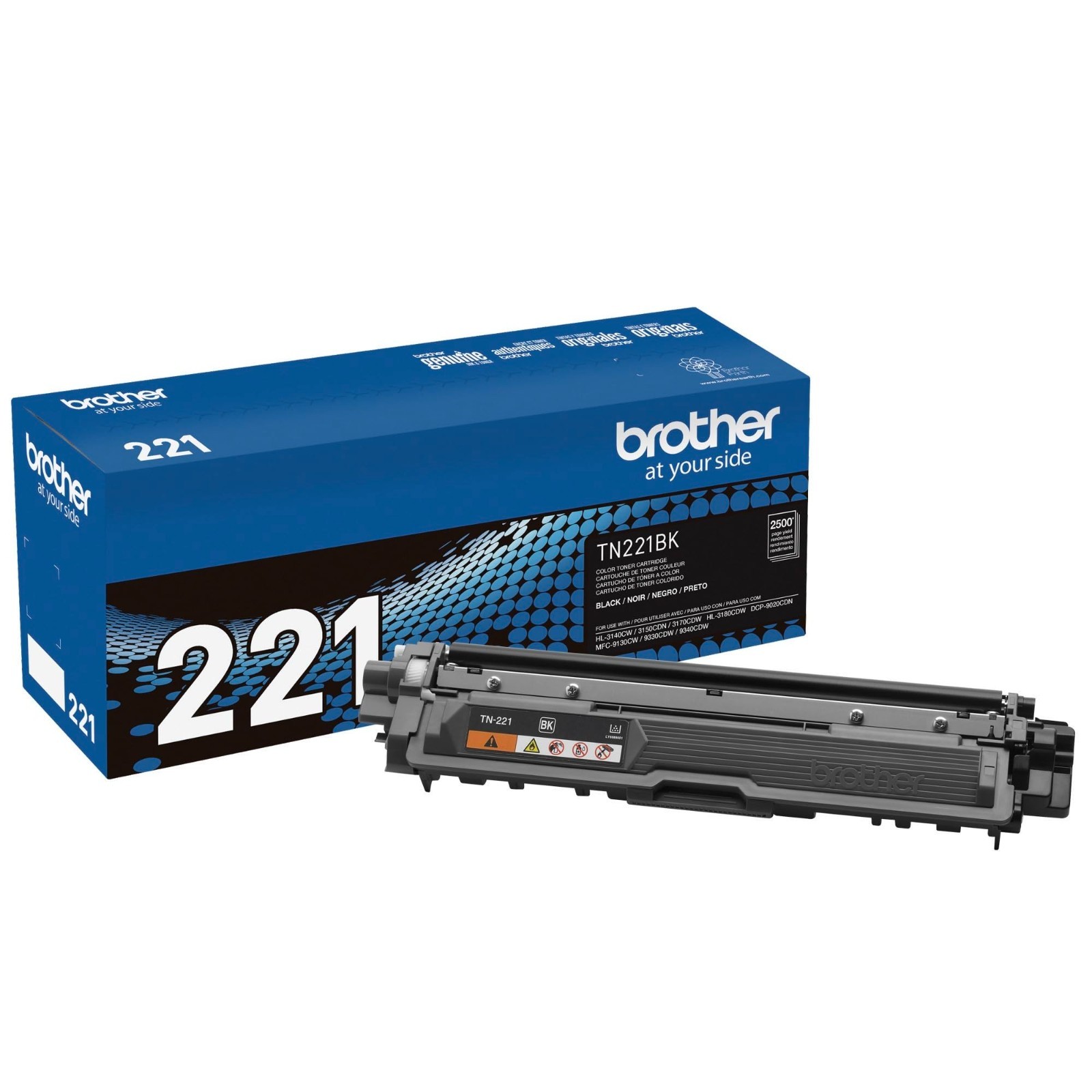 Brother TN221BK Black Toner Cartridge Open Box/Bag
