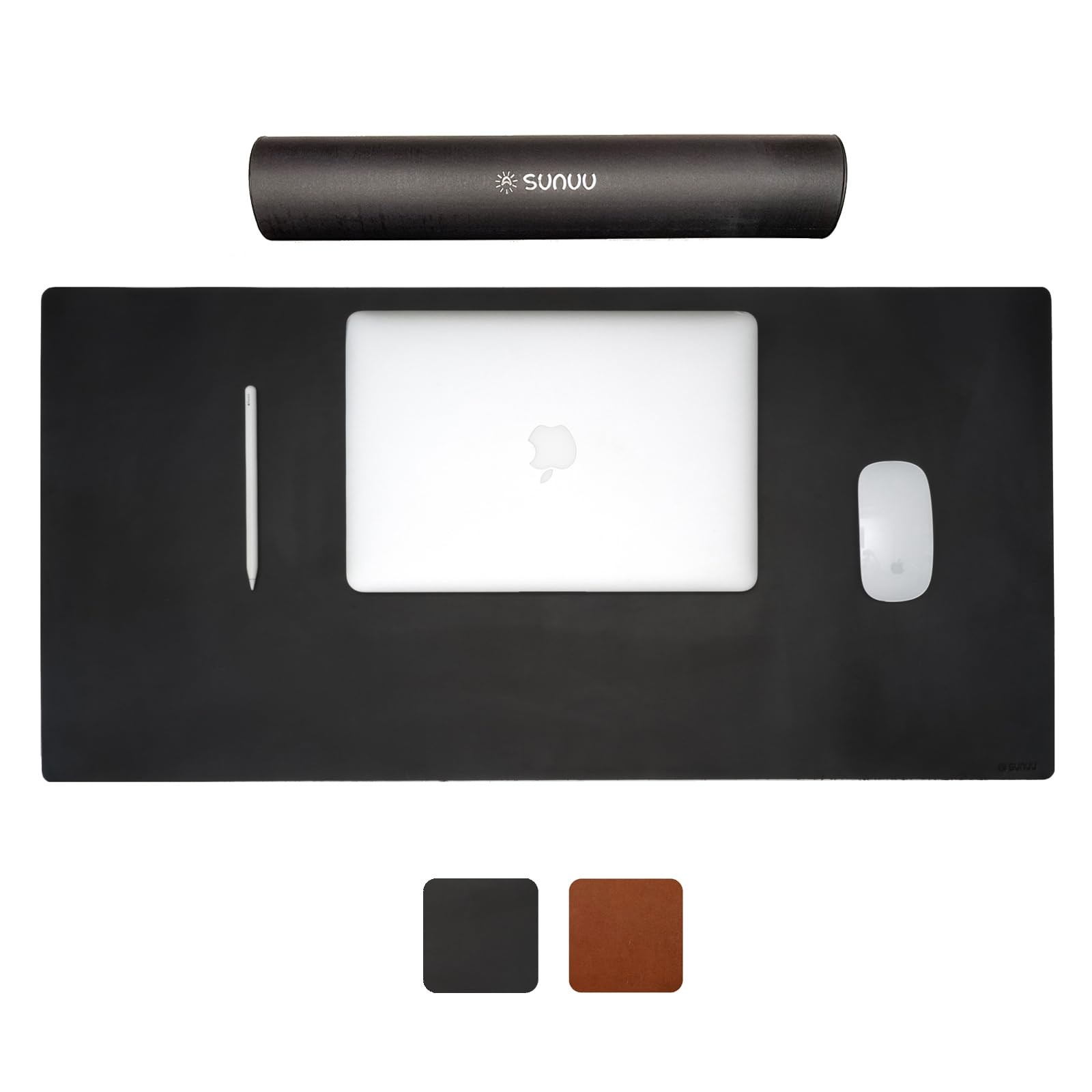 Desk Pad-Premium Full Grain Genuine Leather-Handmade with Cowhide Crazy Horse...