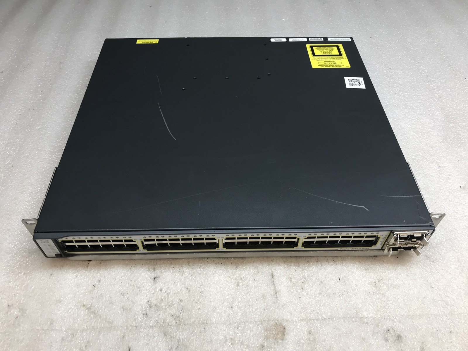 Cisco Catalyst 3750-E Series 48-Port Gigabit Network Switch WS-C3750E-48TD-S