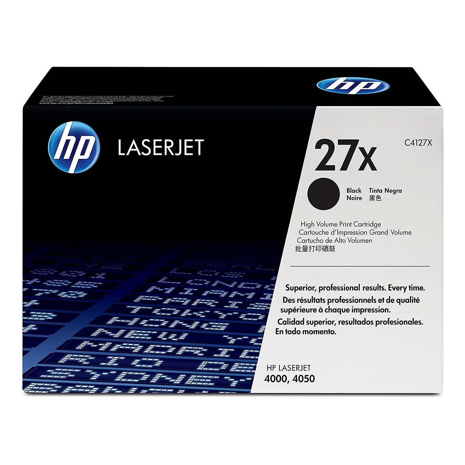 New Open Box HP 27X Black High Yield Toner Cartridge, C4127X