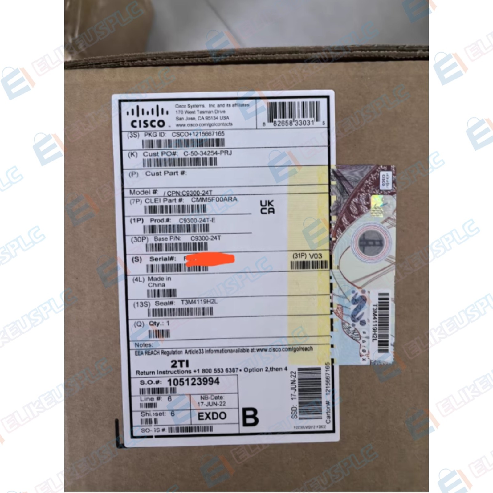 Cisco C9300-24T-E Catalyst 9300 Series 24 Port Network Switch C930024TE New 