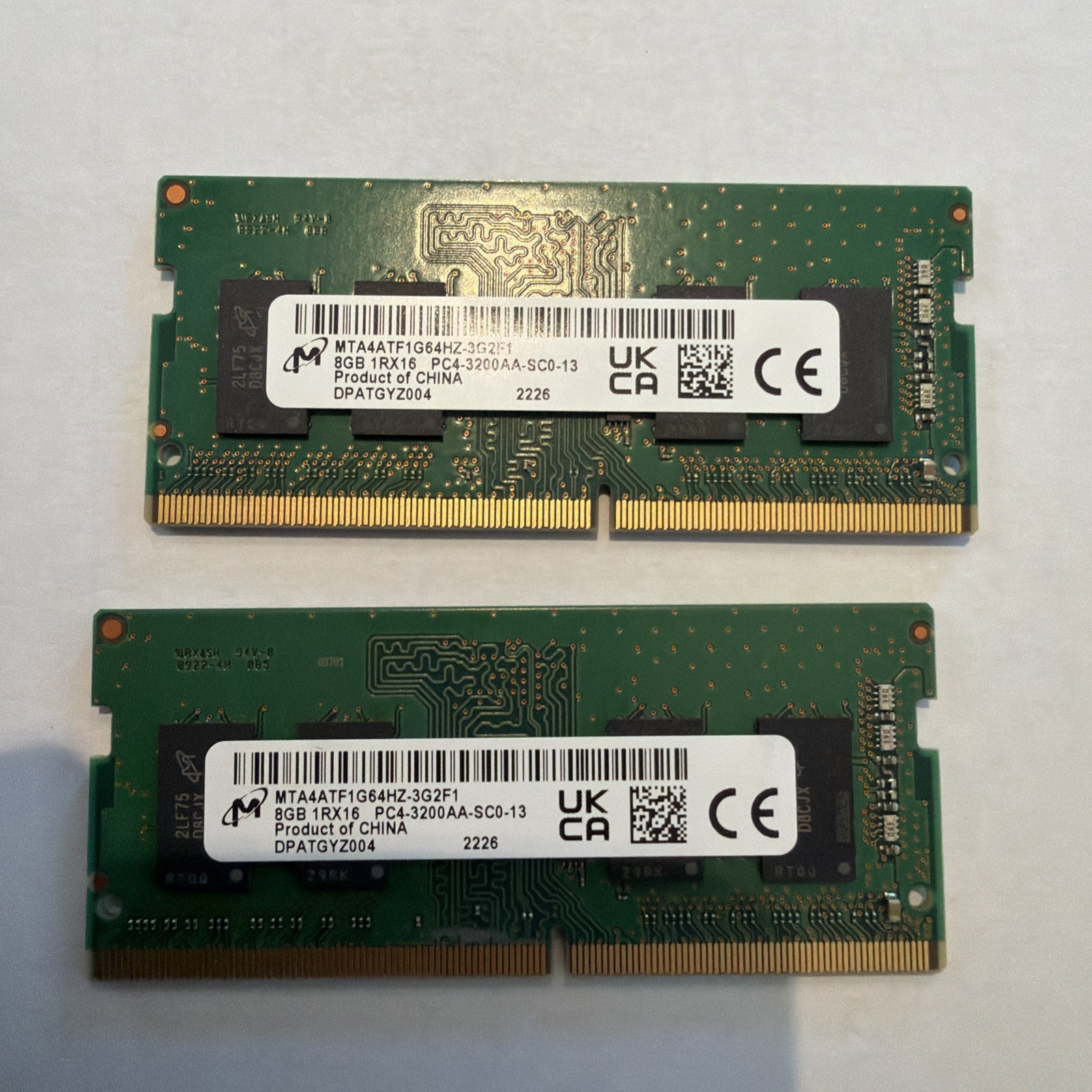 Micron 16GB (2x8GB) DDR4 3200MHz PC4-3200 SODIMM Laptop RAM
