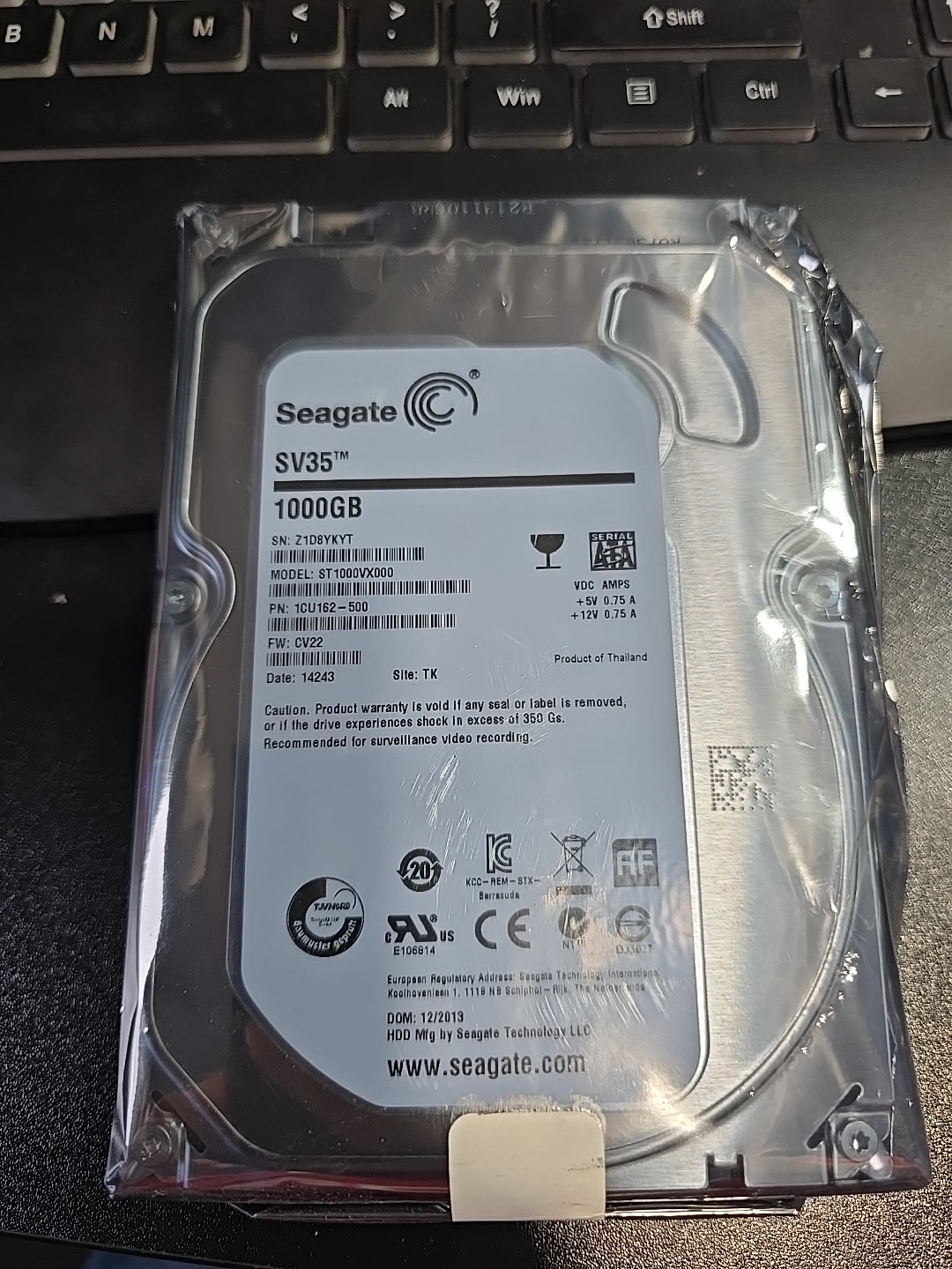 Seagate Barracuda SV35.5 1TB ST1000VX000 7200RPM SATA 3.5" Internal Hard Drive