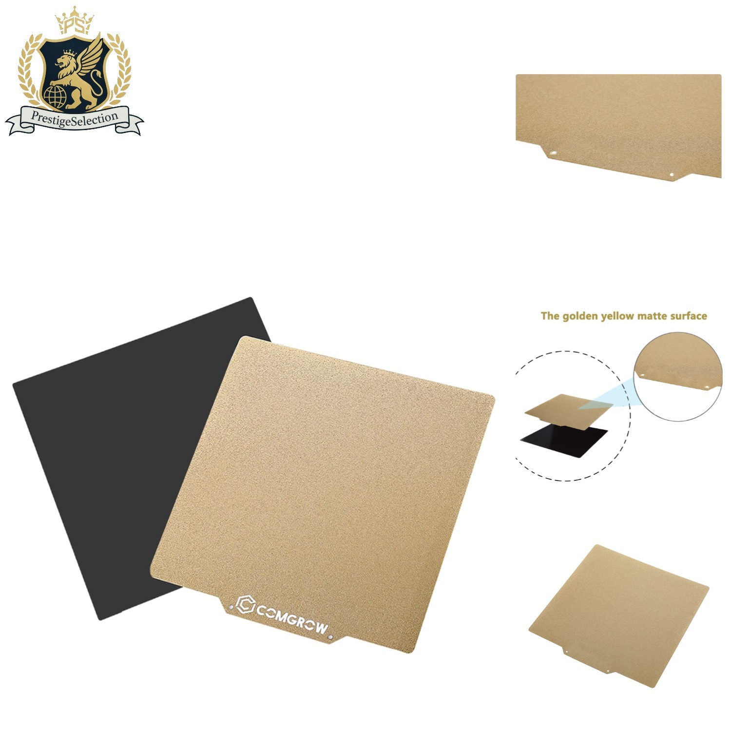 Magnetic PEI Sheet for 3D Printing - 235x235mm Flexibility & Ease of Use