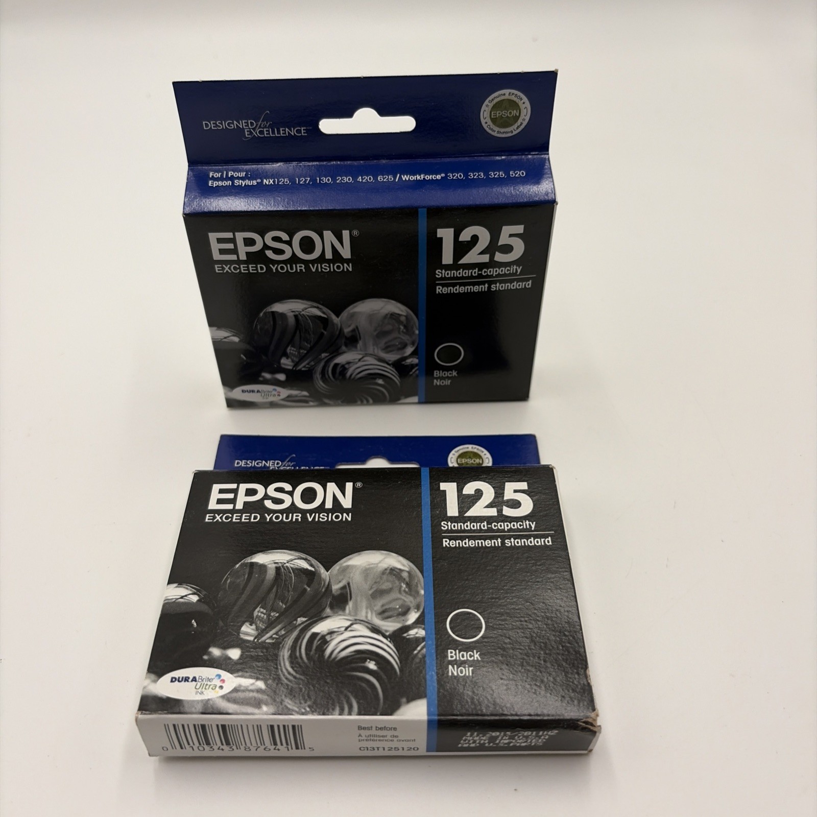 Epson T125 DURABrite Ultra Ink Standard Capacity Black Cartridge Expired