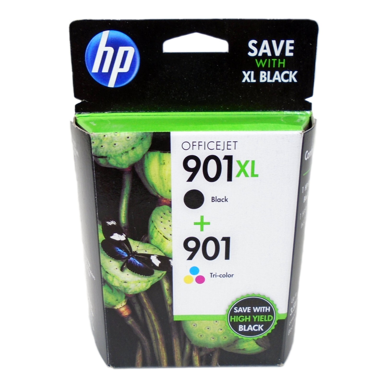 2PK Genuine HP 901XL + 901 Ink for Officejet J4525 J4580 J4640 J4680 EXP DATE