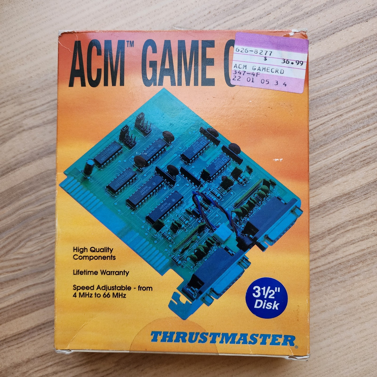 VTG Thrustmaster ACM Game Card IBM Windows 95 Thrustware Plug & Play - READ