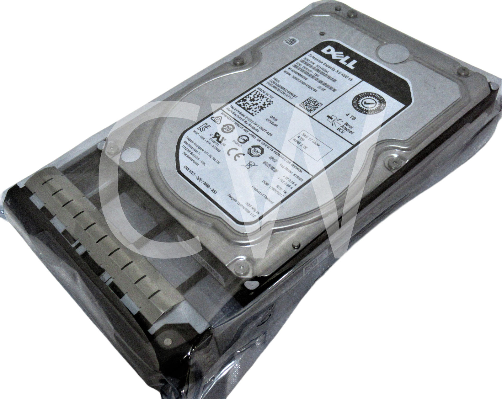 YXG4K ST4000NM0025 Dell GEN13 4TB 7.2K RPM 12Gb/s 3.5" SAS ENTERPRISE Hard Drive