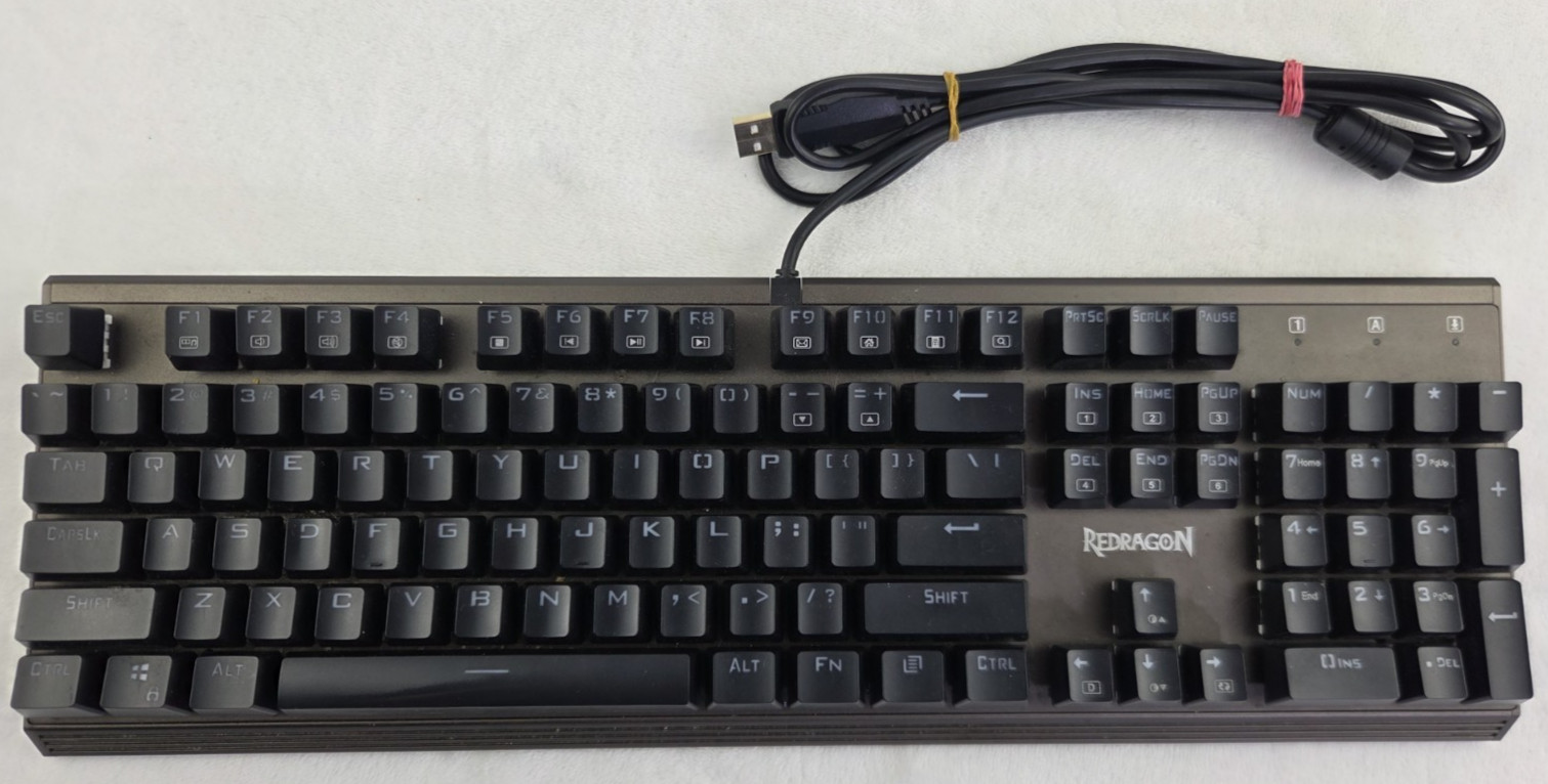 Redragon Pratyusa K570 RGB Mechanical Gaming Keyboard Wired Full Size Tested