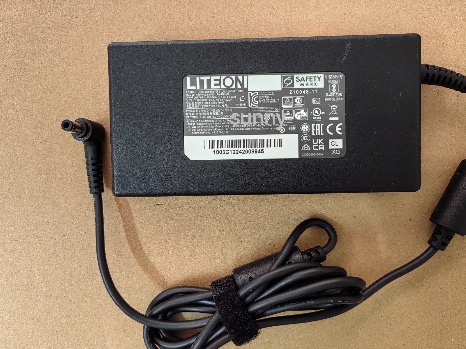 For Sager Clevo NP70PNP NP70PNH LITEON 20V 9A PA-1181-76 180W Adapter Original