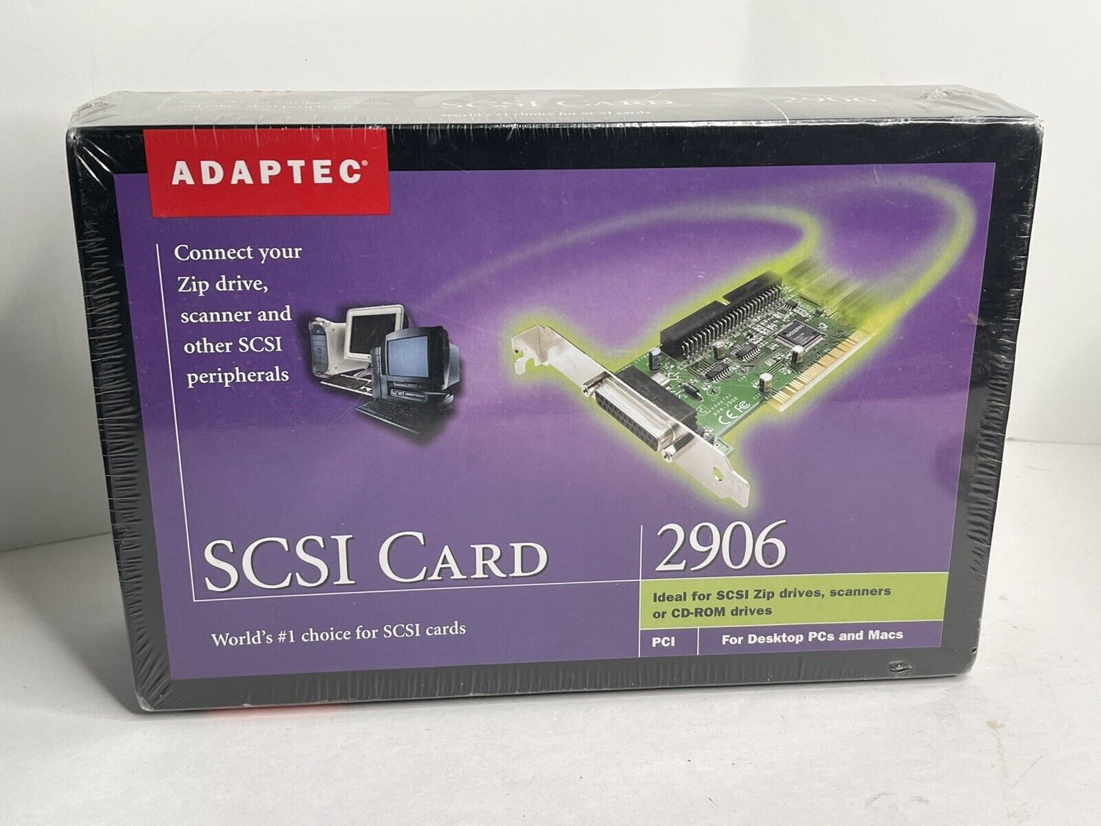 Adaptec AVA-2906 32 Bit PCI SCSI Controller Card PC Mac Brand New