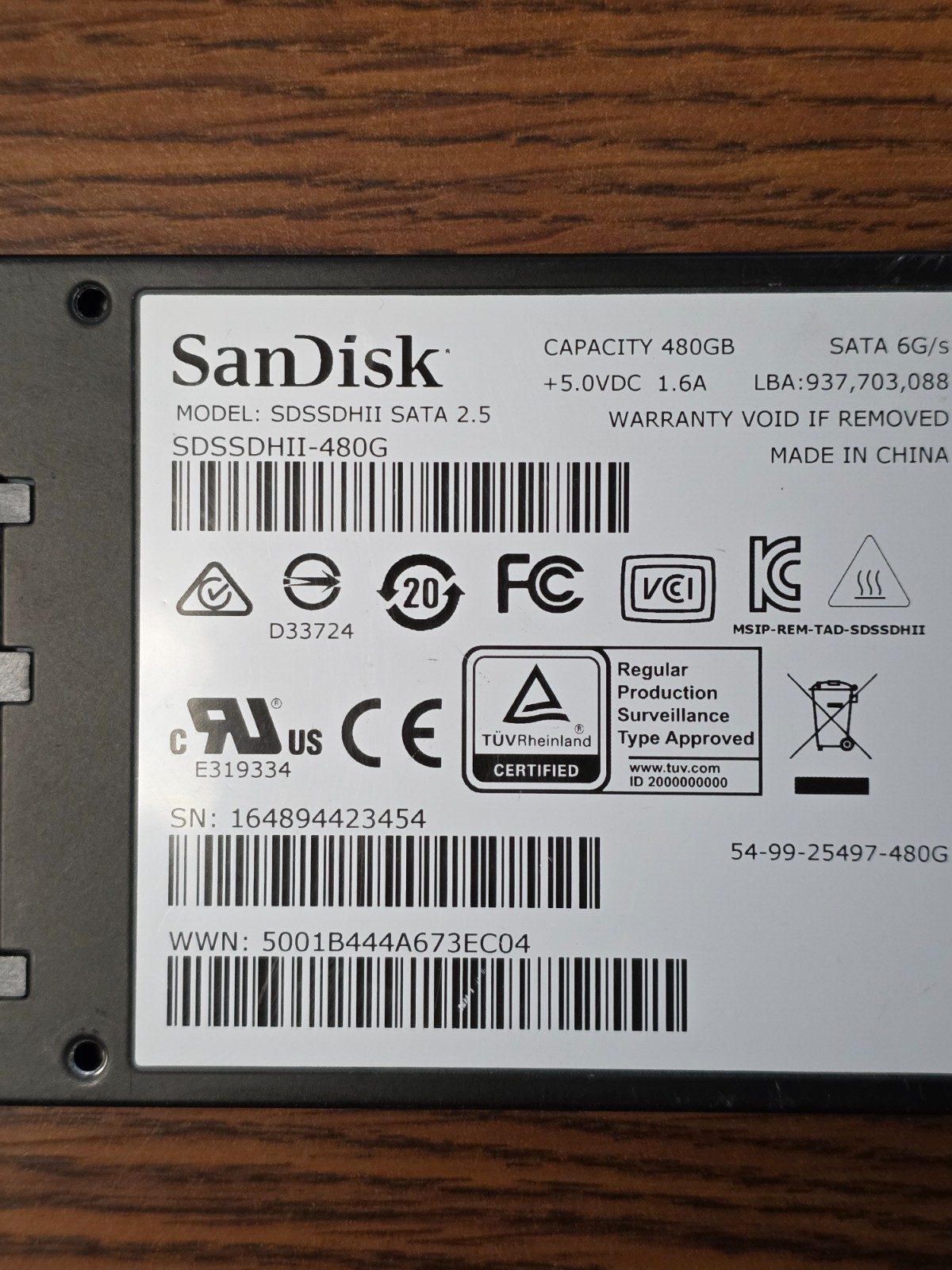 SanDisk Ultra II 480GB, Internal, 2.5", SSD (SDSSDHII-480G-G25)