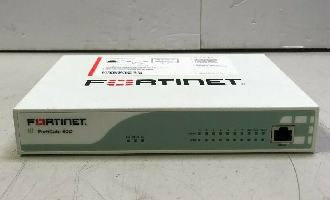 Lot of 4 Fortinet Fortigate FG-60D Firewall - No Power Adapter 
