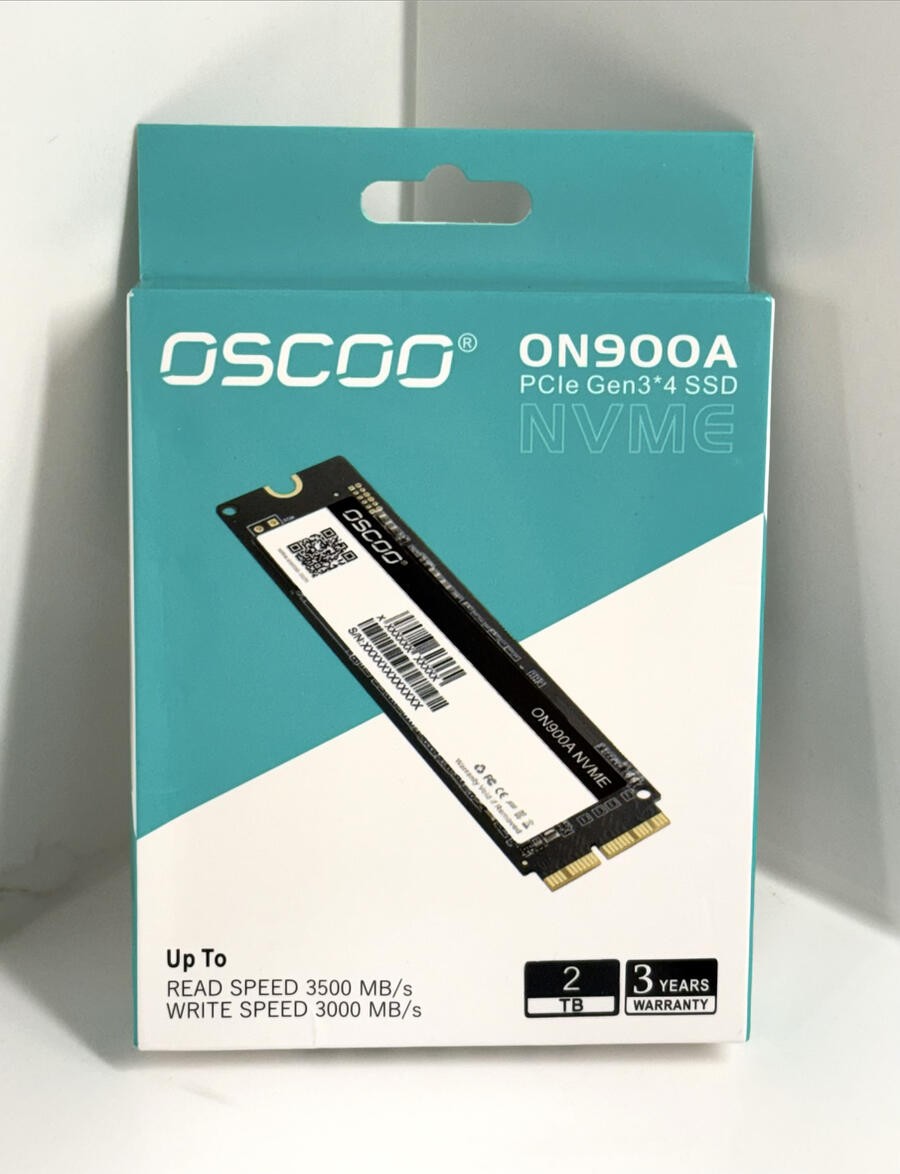 OSCOO ON900A PCIE Gen 3*4 SSD NVMe 2 TB Macbook 3500 MB See Full Description NEW