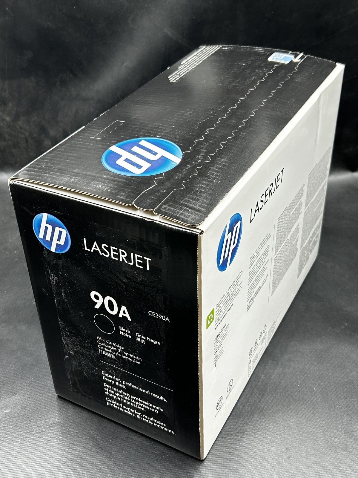 HP 90A Black Toner Cartridge CE390A. Factory sealed.