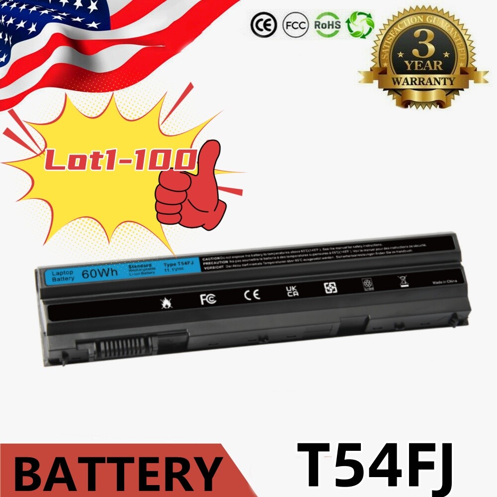 Lot 1-100pcs Battery for Dell Latitude E5420 E5430 E5520 E5530 E6420 E6430 E6520