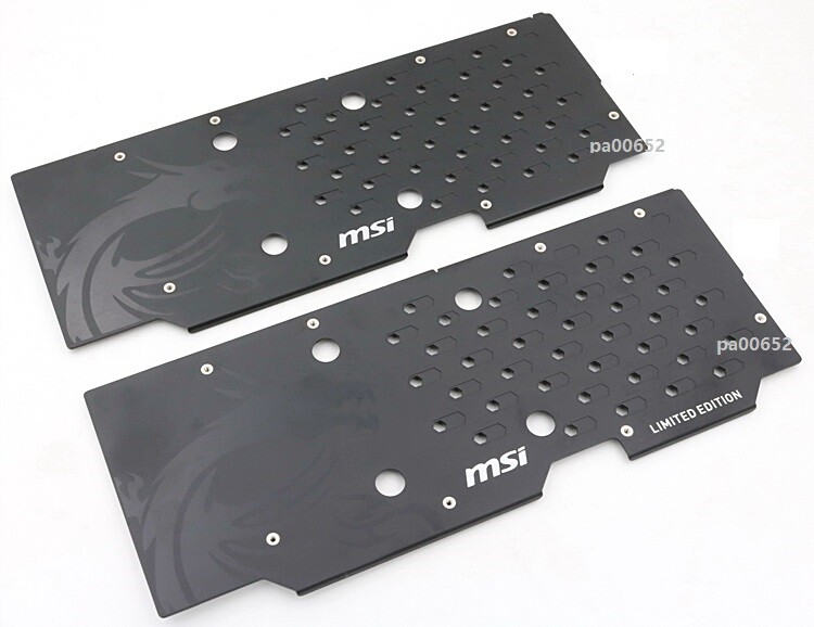 Replace Backplate Rear Panel for MSI GTX 960 GTX 950 Gaming 4G NV Edition