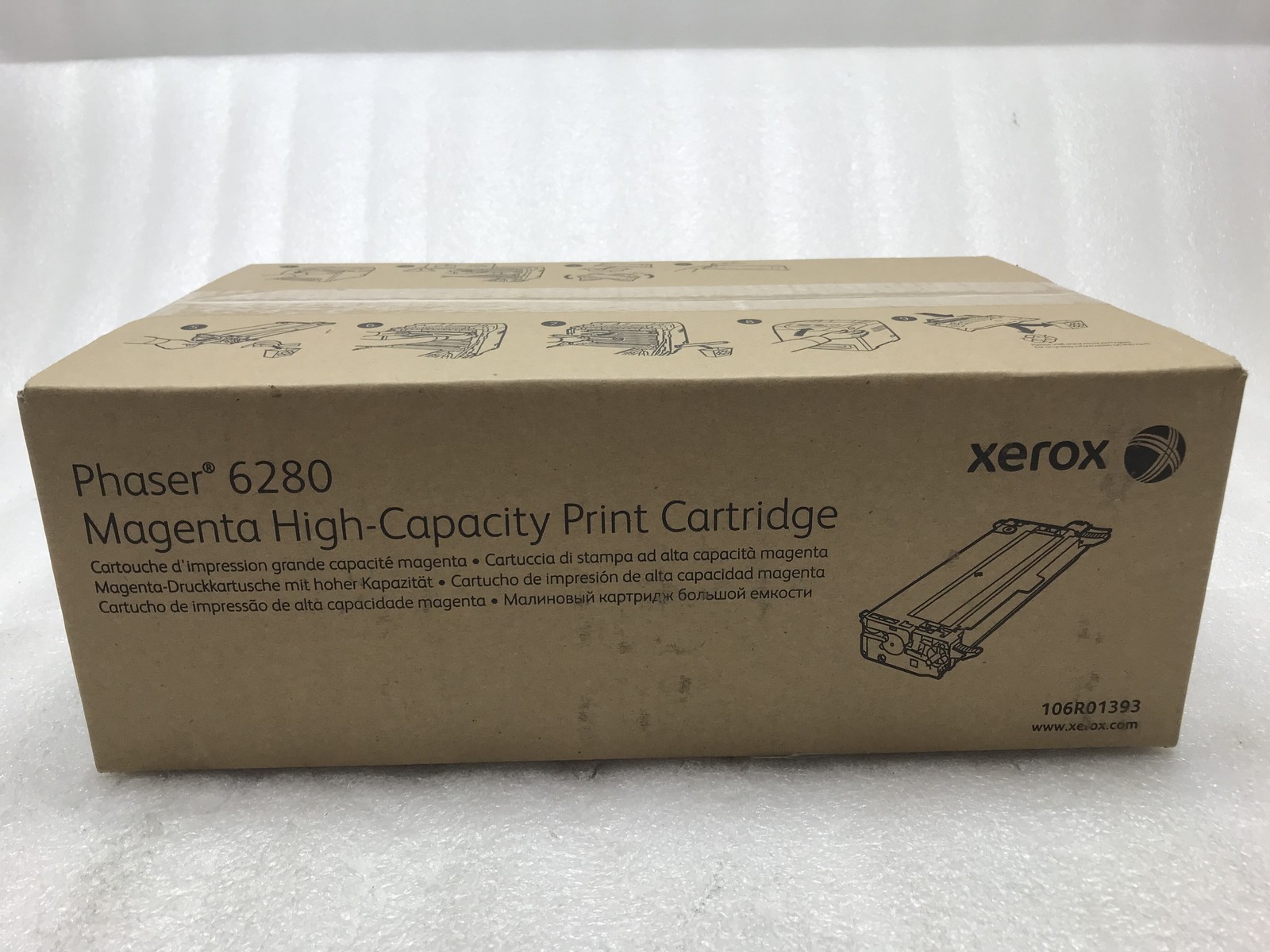 Genuine Xerox 106R01393 Magenta High Yield Toner Cartridge 106R1393
