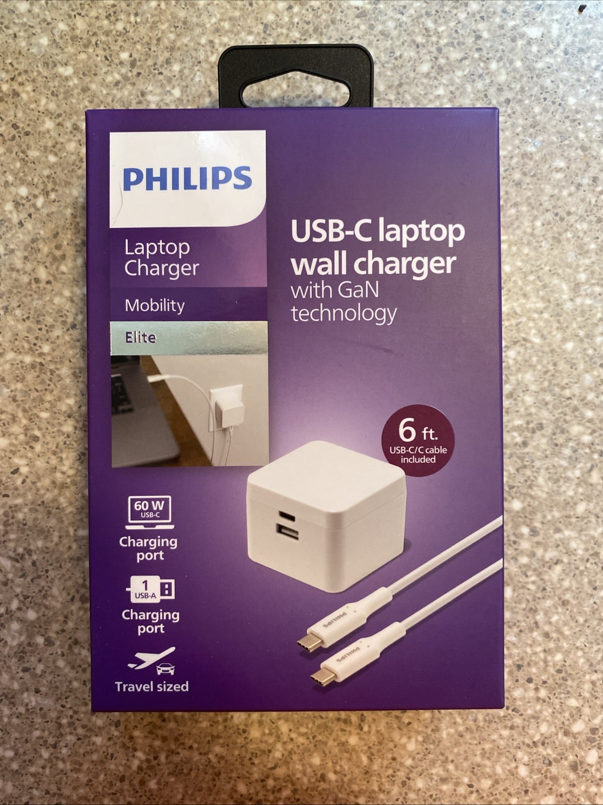 PHILIPS USB-C LAPTOP WALL CHARGER GaN Technology Mobility Elite New