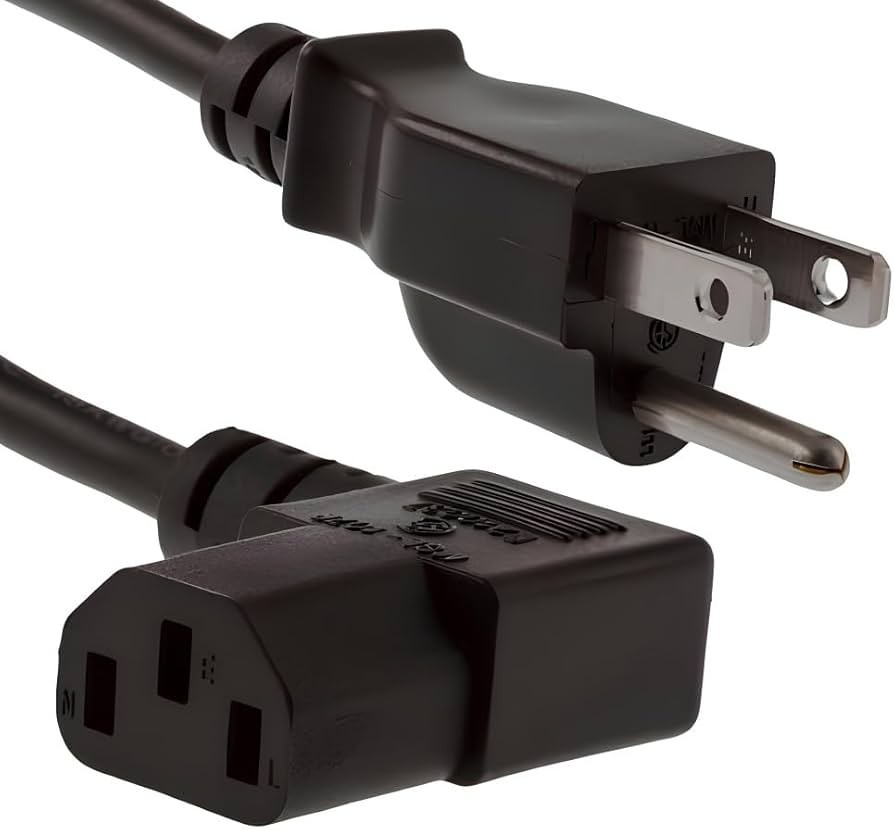 10ft Right Angle Power Cord – I-Sheng IS-15 (10A 125V)