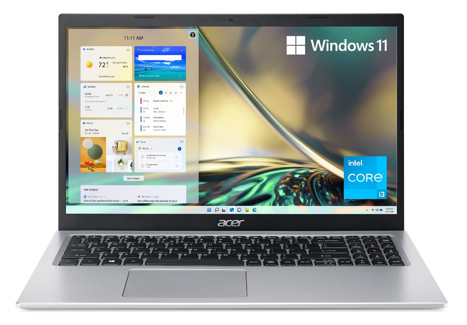 Acer A515-56-36UT Aspire 5 15.6" FHD Laptop Intel Core i3-1115G4 4GB DDR4 128GB