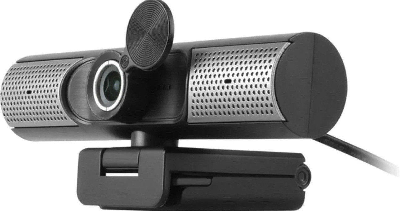  HD 1080P Webcam, USB-C/USB-A, w/Built-in Speakers & Mic,Black,AWCS06F 