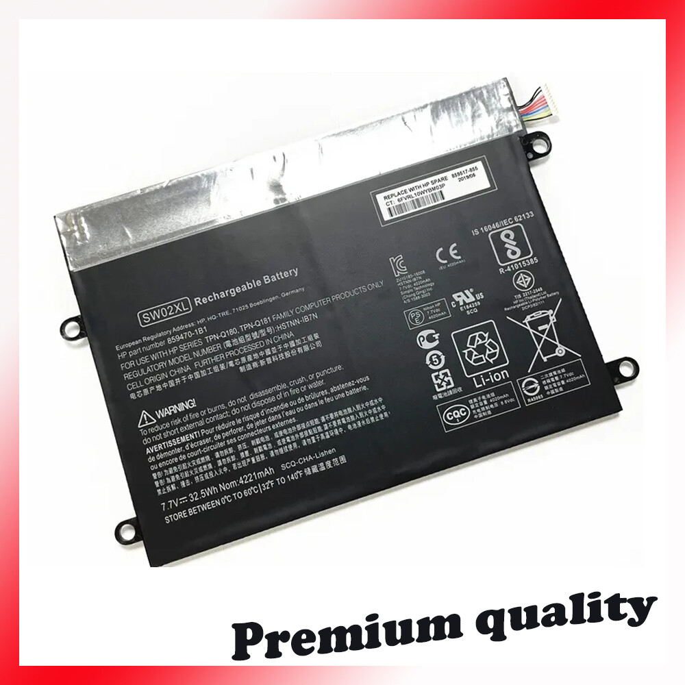 SW02XL New Battery For HP X2 10-P018WM 859517-855 HSTNN-IB7N 859470-1B1 32.5Wh