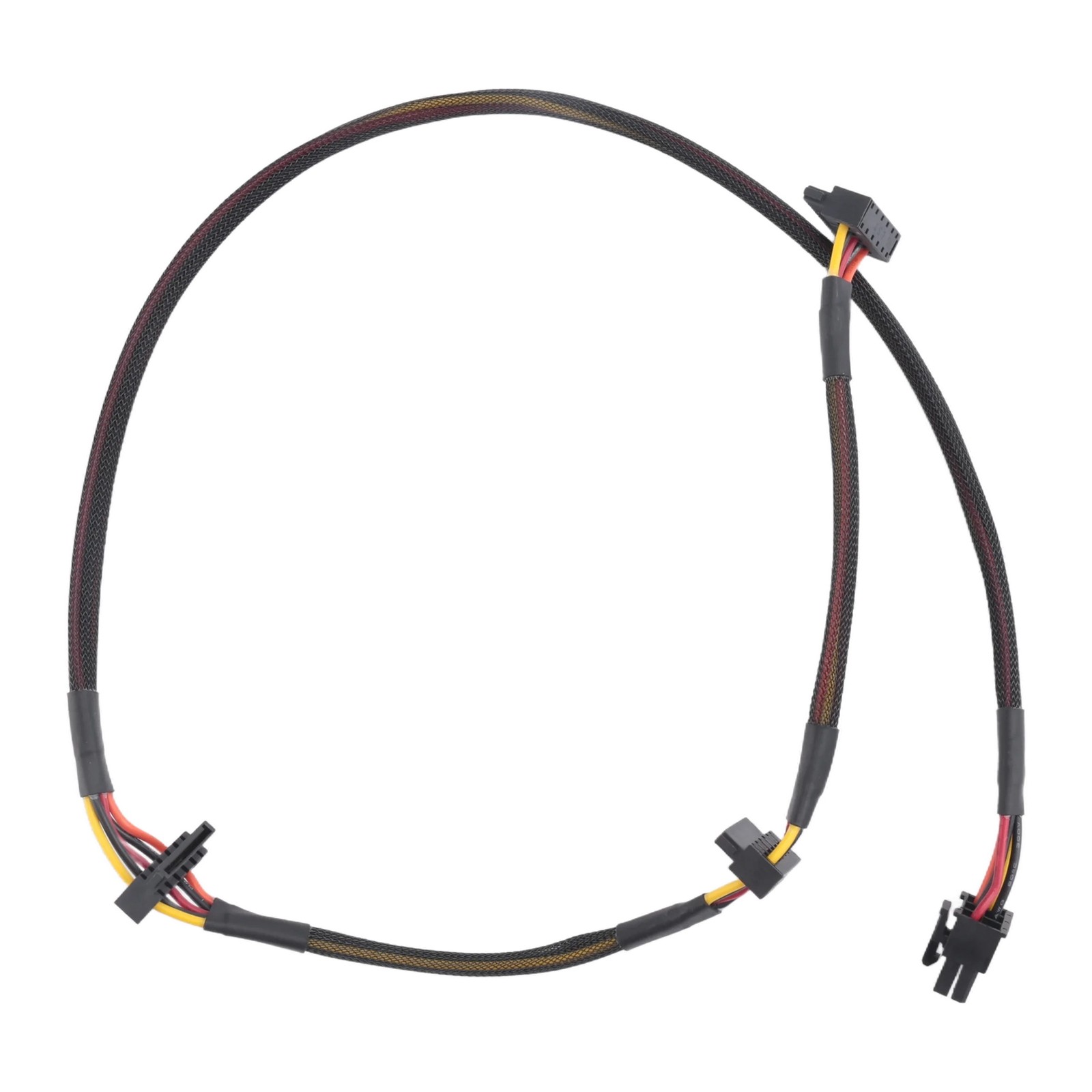 3X(Modular PSU 6Pin to 3-Port SATA  Cable 18AWG Wire 80cm for  NP TP4111
