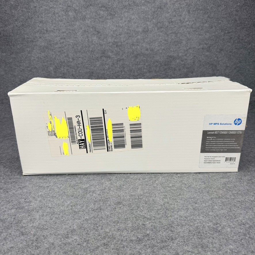 Lexmark 52D1X00 62D1X00 Extra High Yield Black Toner Cartridge HP MPS Solutions