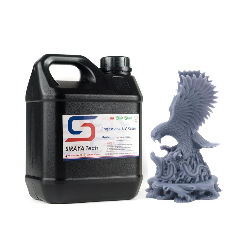 2kg Build 3D Printer Resin - High Resolution, Non-Brittle, Tappable Engineering