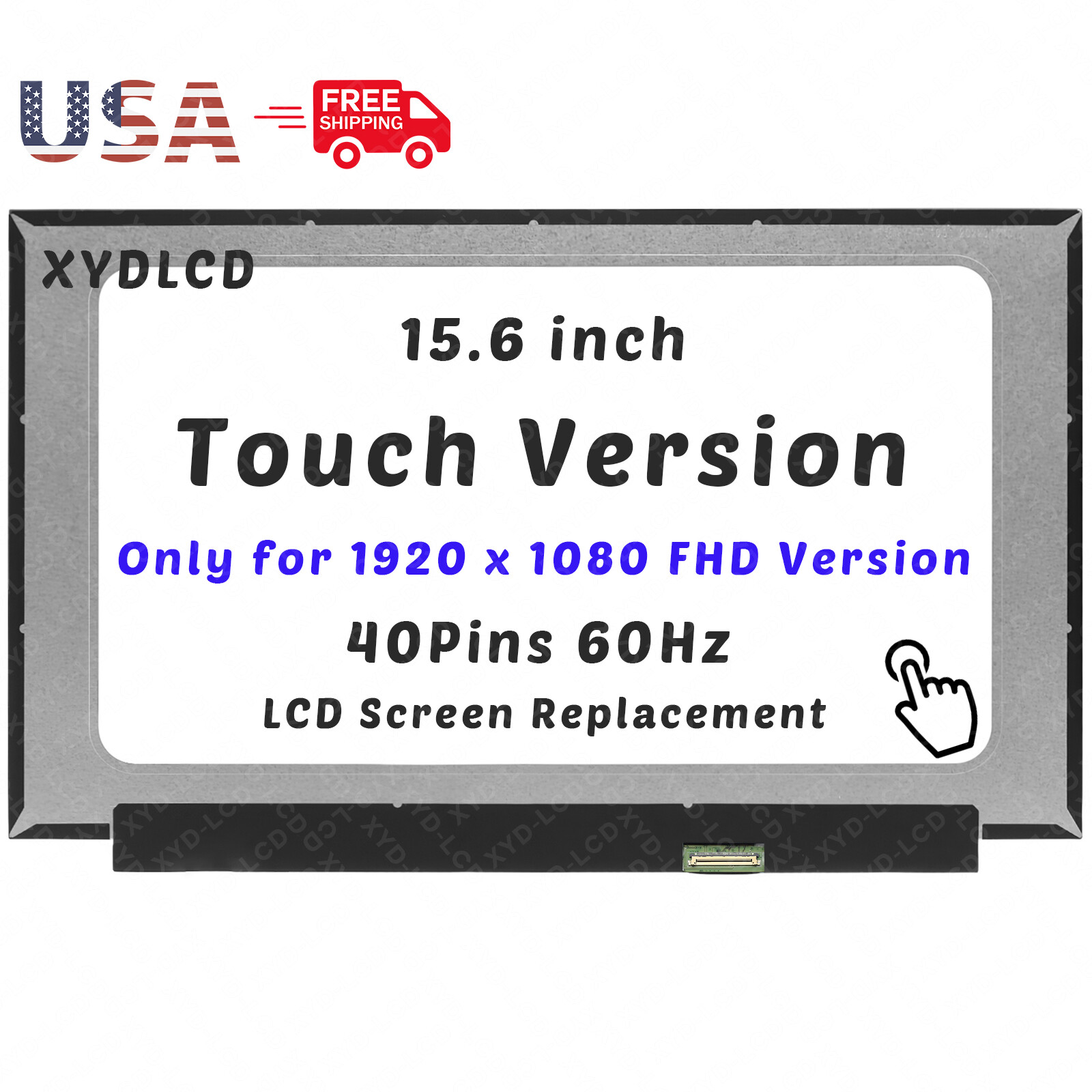 15.6" AUOEB83 B156HAK02.3 40Pin 1920 x 1080 LCD On-Cell Touch Screen Replacement