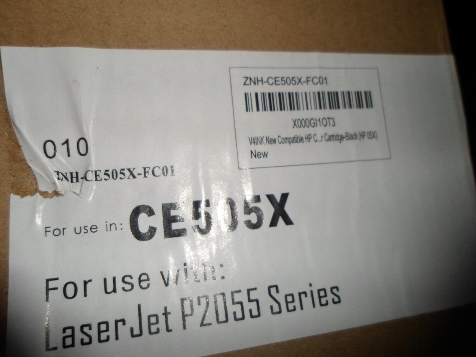  V4INK High Performance Premium Toner Cartridge CE505 Laser Jet P2055 Series