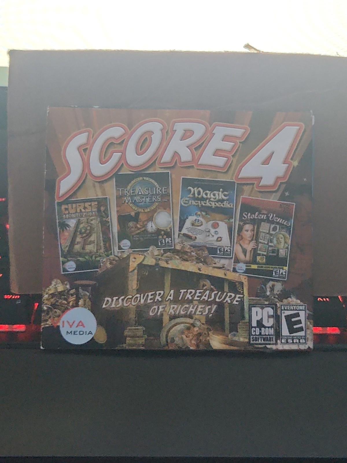 Score 4 PC CD 4 hidden objects games puzzle collection Treasure Masters, Curse +