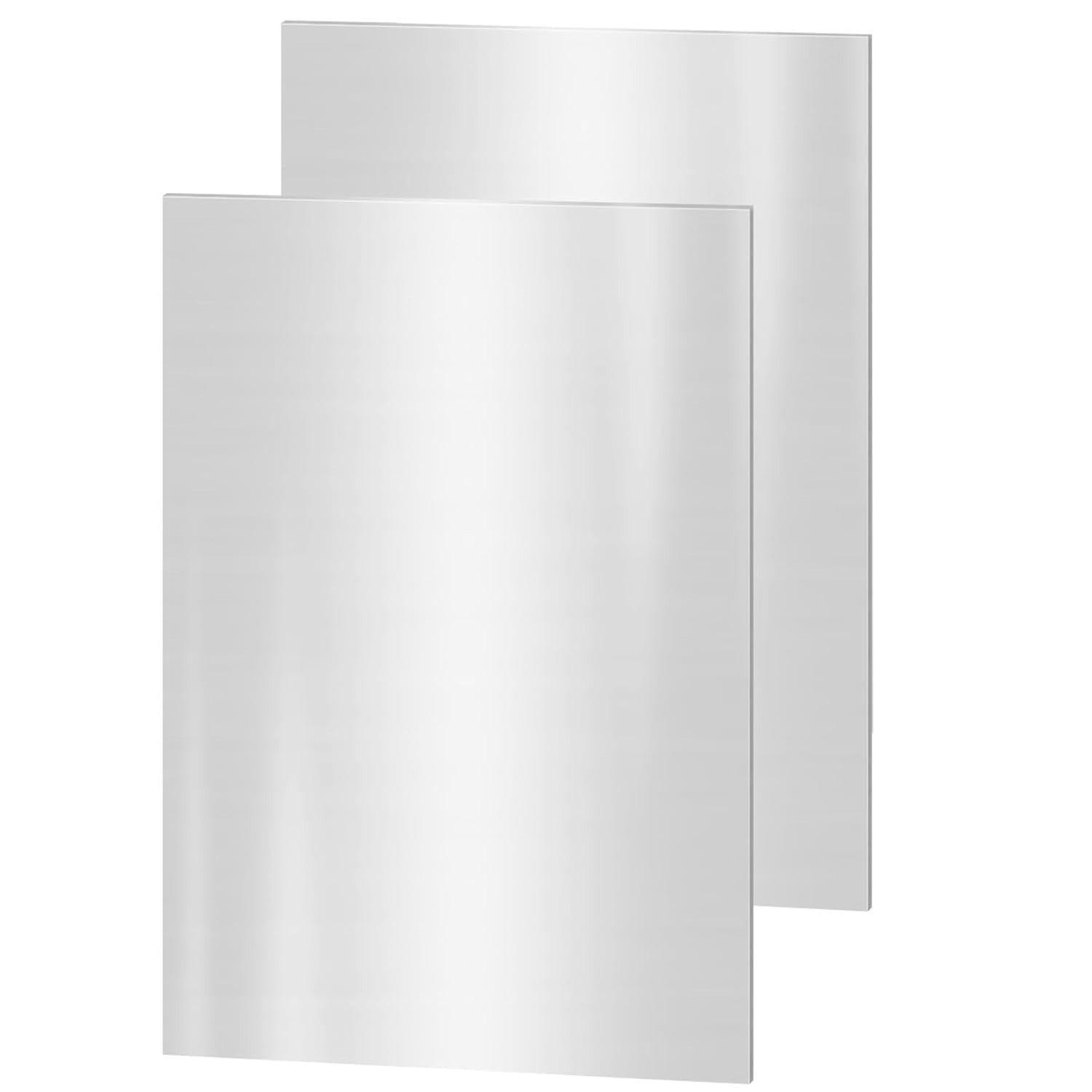 2 Pack 304 Stainless Steel Sheets, 12" x 6" x 1/8" Inch Stainless Steel Plate...