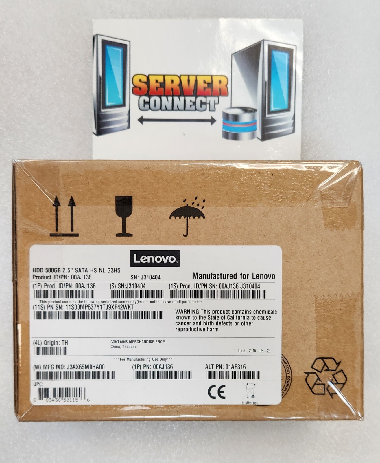 00AJ136 -- LENOVO 500GB 7.2K 6GBPS NL SATA 2.5" HDD