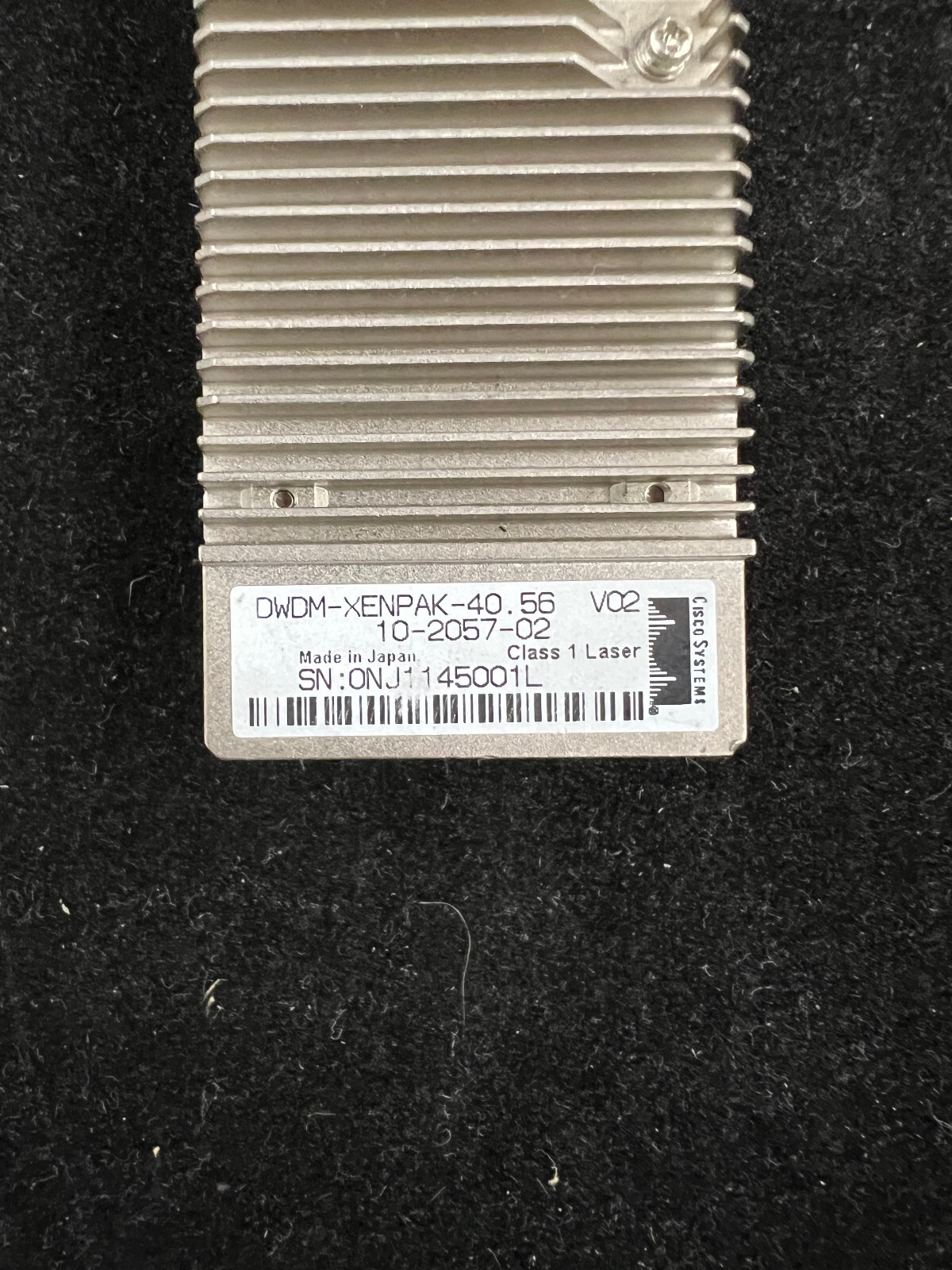 Cisco DWDM-XENPAK-40.56 10-2057-02 10G 80km 1540.56nm Ch 46 Optical Transceiver