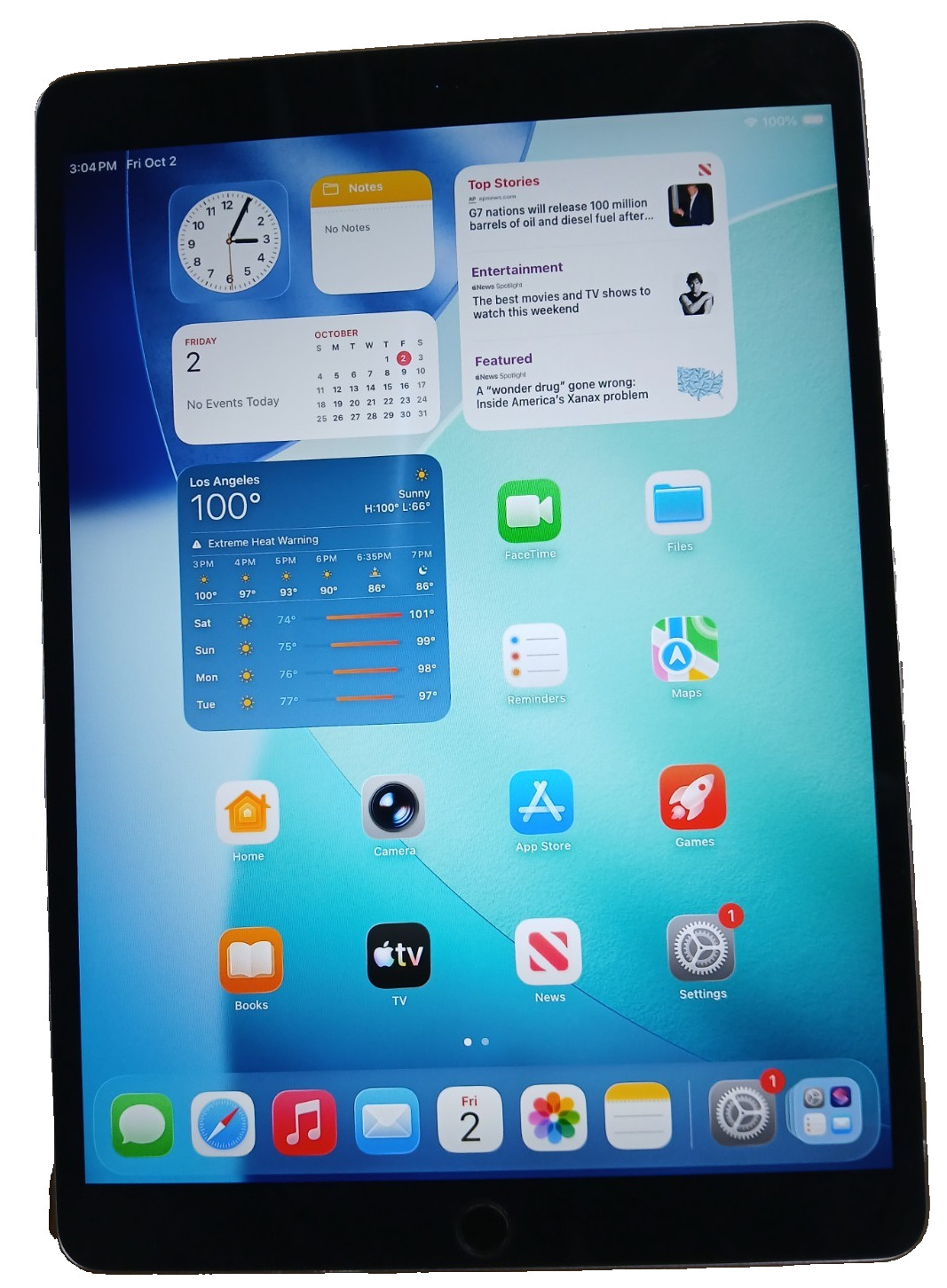 Apple iPad Air 3rd Gen 10.5" 64GB WiFi Gray A2152 MUUL2LL/A