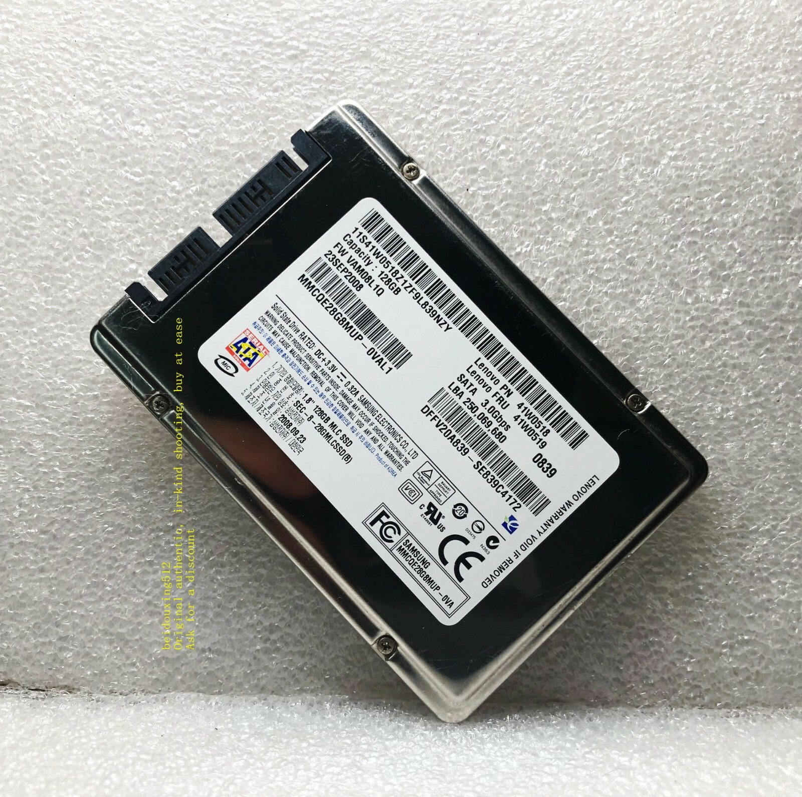 Samsung MMCRE28G8MXP-0VAL1 128GB 1.8" uSATA MLC Solid State Drive