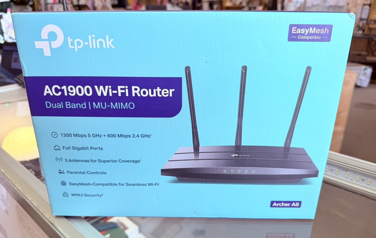 NEW TP-Link Archer A8 1900 Mbps IEEE 802.11ac Ethernet Wireless Router