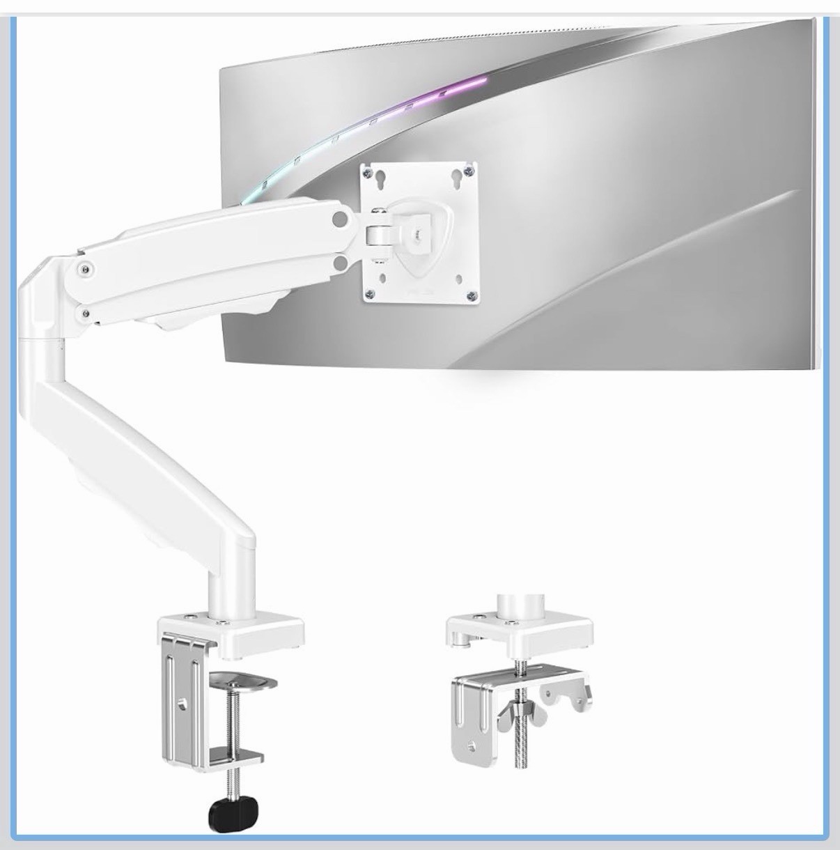 Single Monitor Desk Mount, 13-32 Inch Adjustable Full Motion Monitor Arm, Comput