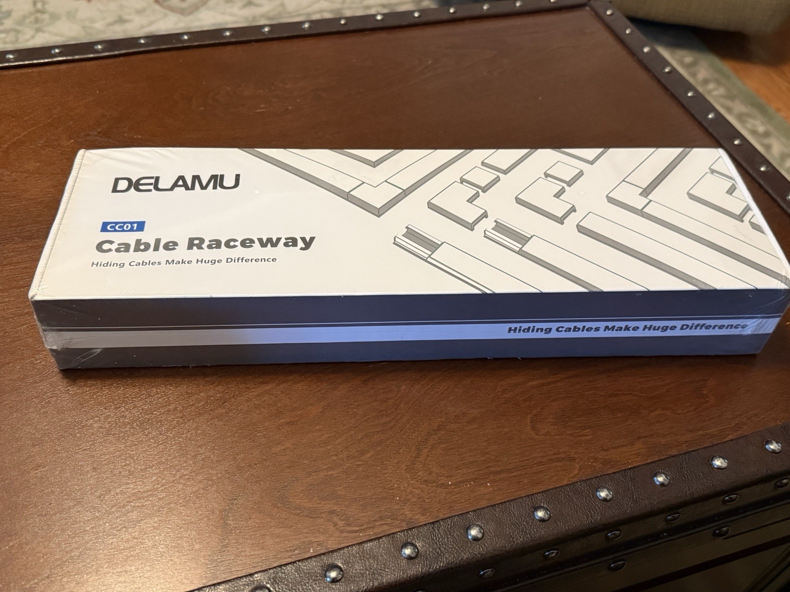 DELAMU CC01 Cable Raceway Cord Cover Kit 157in White NEW Sealed