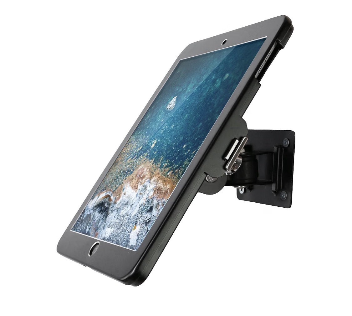 Wall Mount Bracket with Anti Theft Security Lock & Key for iPad 9.7",Metal