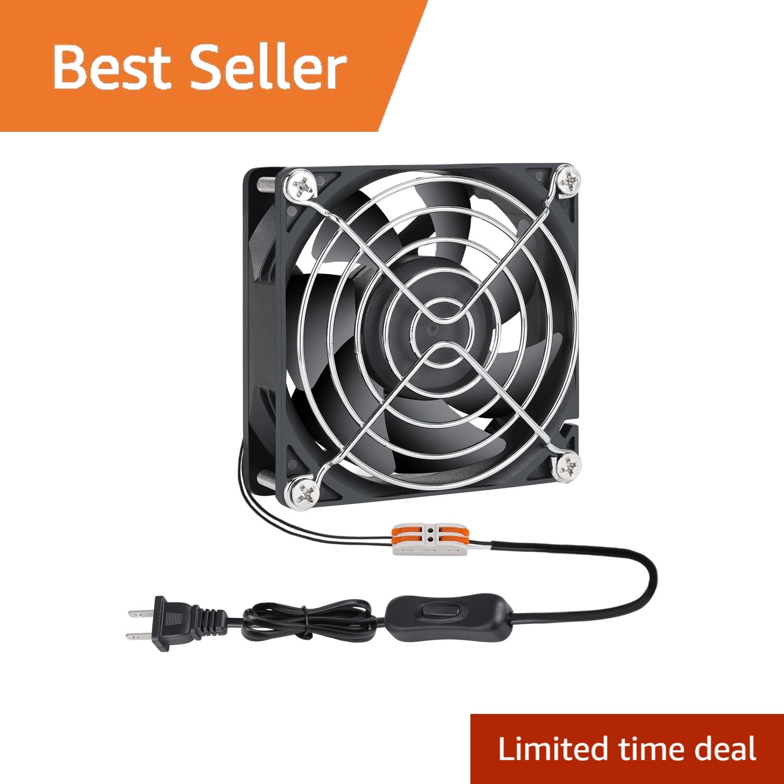 KEYFANCLUB 80mm x 25mm AC Electronic Cooling Fan