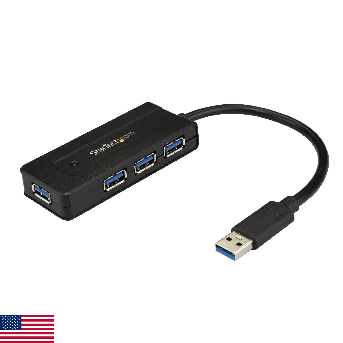 StarTech 4 Port USB 3.0 Hub SuperSpeed 5Gbps with Fast Charge Portable USB 3.1 G