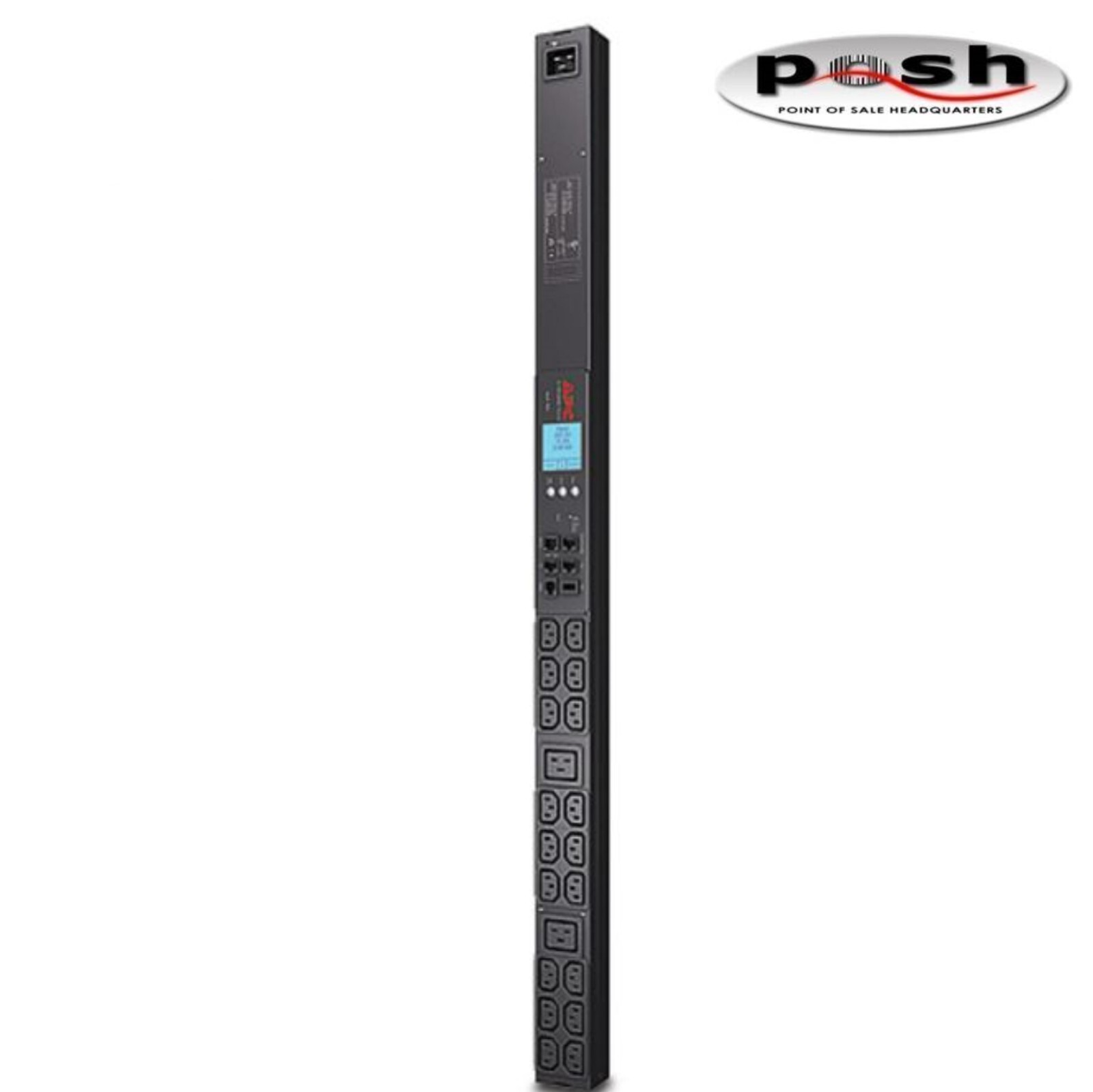 NEW - APC AP8858NA3 20A Metered Rack PDU, ZeroU, 208V, (18) C13 & (2) C19 Outlet