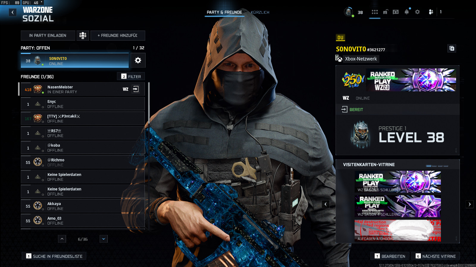 OG NUKESKIN + TOP 250 ACCOUNT FOR SALE